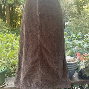 Brown Croft & Barrow Size 12 Corduroy Skirt